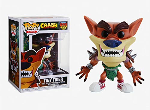 Funko - Pop! Games: Crash Bandicoot - Tiny Tiger Figura De Vinil, Multicolor (43344)