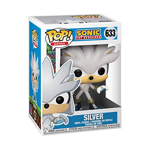 Funko- Pop Games Sonic 30th-Silver The Hedgehog Figura coleccionable, Multicolor (51965)