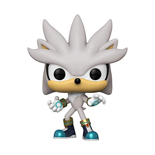 Funko- Pop Games Sonic 30th-Silver The Hedgehog Figura coleccionable, Multicolor (51965)