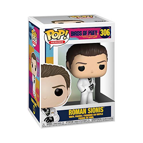 Funko- Pop Heroes: Birds of Prey-Roman Sionis (White Suit) w/Chase (Styles May Vary) Collectible Figure, Multicolor, Estándar (44374) , color/modelo surtido