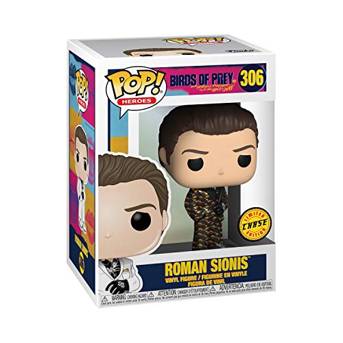 Funko- Pop Heroes: Birds of Prey-Roman Sionis (White Suit) w/Chase (Styles May Vary) Collectible Figure, Multicolor, Estándar (44374) , color/modelo surtido