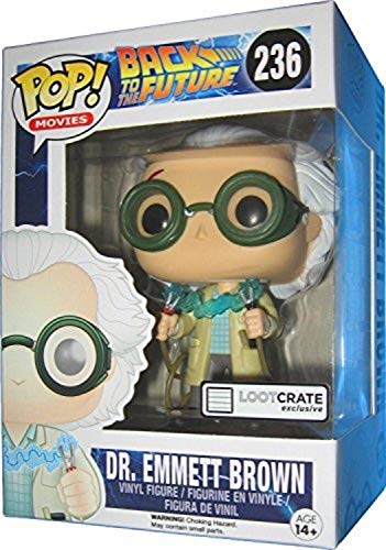 FunKo Pop LC Exclusive 0849803064778 Figura del Dr. Emmett Brown de Regreso al futuro, 10 cm