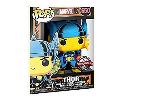 Funko- Pop Marvel Black Light Thor Juguete coleccionable, Multicolor (48847)