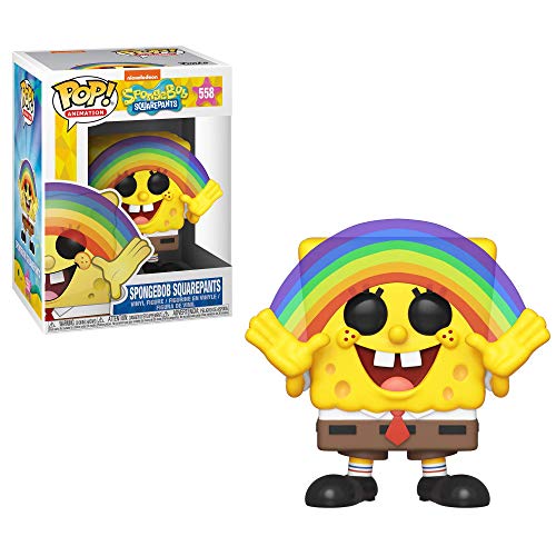 Funko - Pop! Spongebob Squarepants S3: Spongebob (Rainbow) Figura De Vinil , Multicolor (39552)