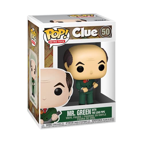 Funko- Pop Vinyl Clue Mr.Green con Lead Pipe Juguete coleccionable, Multicolor (51453)