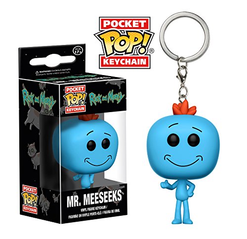 Funko- Rick and Morty Pocket Keychain: Rick & Morty: Mr. Meeseeks (12921)