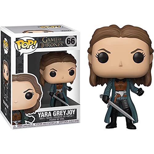 Funko Yara Greyjoy: Figura de vinilo de Juego de Tronos x POP! y 1 paquete protector gráfico de plástico PET [#066 / 34617 - B]