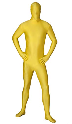 Funsuits Original FUNSUIT - Disfraz de Segunda Piel (Pegado al Cuerpo) Carnaval Halloween - Amarillo - Talla S / M / L / XL / XXL [L]