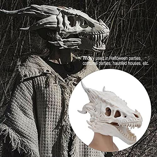 Gatuxe Máscara De Látex, Máscara De Dinosaurio Elástica Resistente Al Desgarro Realista para Fiestas De Halloween para Fiestas De Disfraces