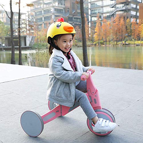 GCXLFJ Triciclo Bebe Aluminio del Triciclo Balance bebé niños Bicicleta portátil transformable Scooters Triciclo 1-6 años Niño Niña Ride Juguetes (Color : Blue)