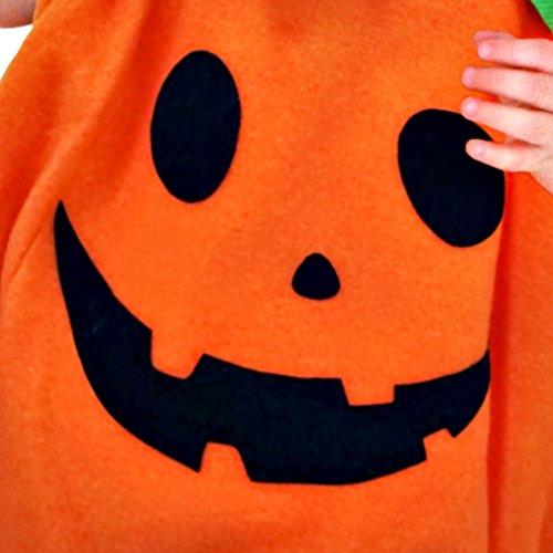 GEMVIE Disfraz Infantil de Calabaza con Sombrero para Halloween, Carnaval, Cosplay Ropa Decoración Disfraz de calabaza para Niños (6-12meses)