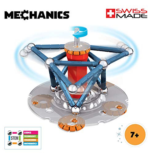 Geomag- Mechanics Motion 761 Juego de construcción magnético de 86 Piezas, Multicolor, 87