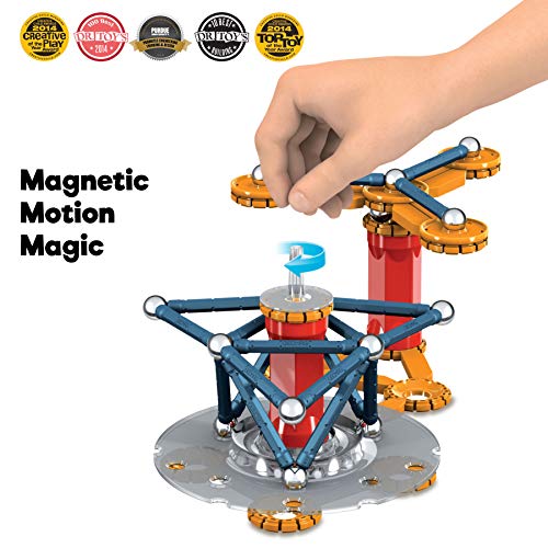 Geomag- Mechanics Motion 761 Juego de construcción magnético de 86 Piezas, Multicolor, 87