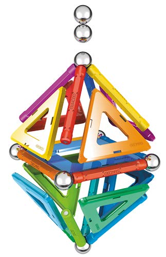 Geomag Rainbow Juguetes de imán de neodimio, 32 Piezas (GM370), Multicolor