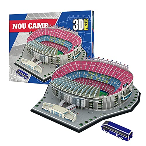 Georgie Porgy 69pcs Nou Camp 3D Estadio de Fútbol Puzzles Juguetes de Construcción Conjuntos