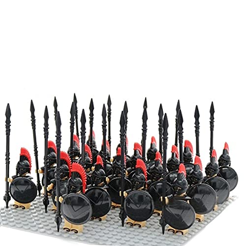 Geyang 21pcs Caballería Muñecas Para Bloques Figurita Pack Ninja Guerreros Figura Constructor Esqueletos Ejército Figuras Niños Para Juguetes Blanco