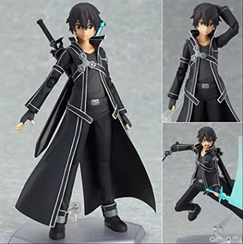 Geyang Sword Art Online Kirigaya Kazuto Kirito Figma Figura CHN Ver/Modelo Muñeca con Espada Arma Figura De Acción De Juguete