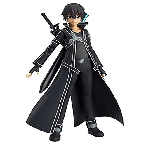 Geyang Sword Art Online Kirigaya Kazuto Kirito Figma Figura CHN Ver/Modelo Muñeca con Espada Arma Figura De Acción De Juguete