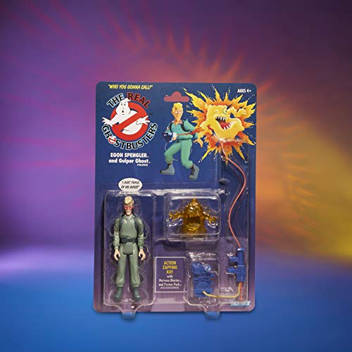 Ghostbusters Kenner Classics Egon Spengler and Gulper Ghost - Figura de acción Retro con Accesorios, Gran Regalo para coleccionistas y Fans