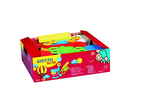 Giotto Be-Bè Pasta Para Jugar 220 G . Schoolpack 8 Uds.+Accesorios