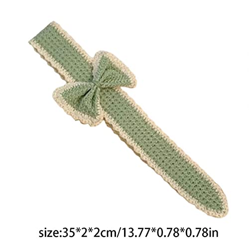 Girly Sticky Diadema Dulce Bowknot Bangs Bangs Headwear Hool Hool Hobles Hoops Green, Baby Headwear