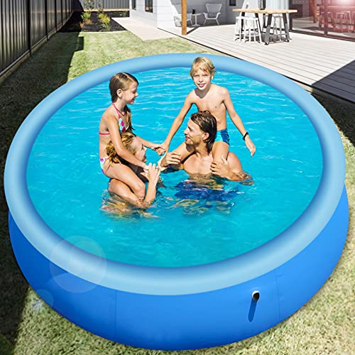 GJCrafts Piscina Inflable Redonda Grande, 240 * 240 * 63 cm Piscina Hinchable Infantil Adecuado para 6-8 Personas, Uso Familiar