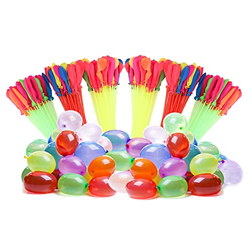 Globos de Agua 222 Pcs Globos de Agua Llenado Rapido Autosellado sin Nudos Pelea de Agua Juego para Fiesta de Verano Juego de Piscina en la Playa al Aire Libre