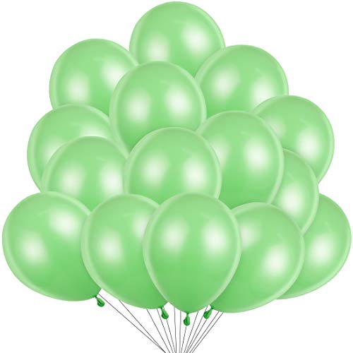 Globos Fruta Verde, 100 Globos Helio Latex Ø 30 cm para Fiesta Decoracion