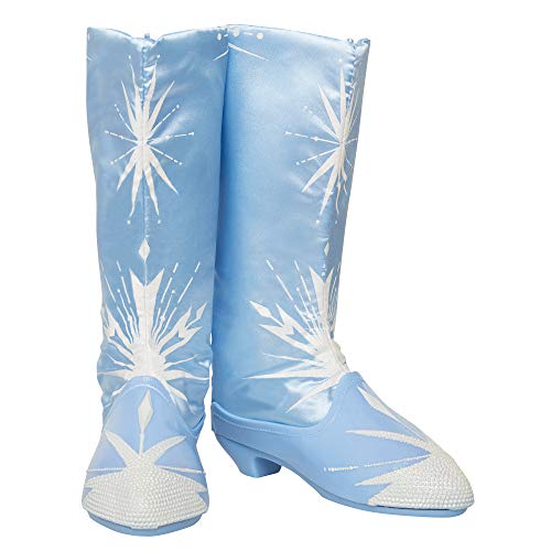 Glop Games- Disney Frozen 2 Elsa Travel Boots for Girls Costume or Role Play Dress-Up, Adjustable Botas, Multicolor (Jakks 202992-PB)