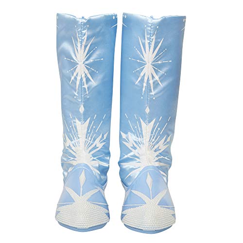 Glop Games- Disney Frozen 2 Elsa Travel Boots for Girls Costume or Role Play Dress-Up, Adjustable Botas, Multicolor (Jakks 202992-PB)