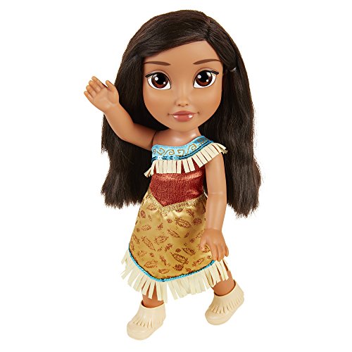 Glop Games Princess Muñeca Toddler 35cm-Pocahontas-Princesas Disney-alucina con su increíble Vestido, Multicolor (Jakks Pacific 55048)