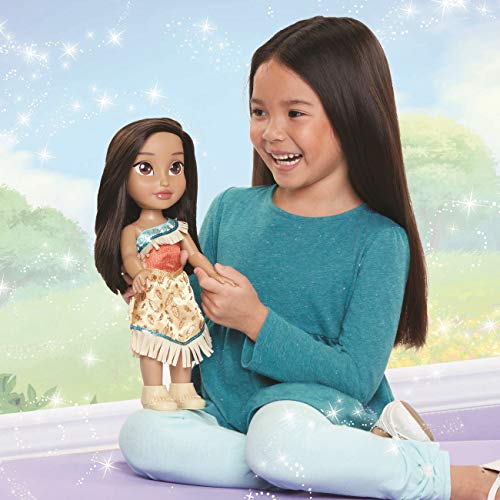 Glop Games Princess Muñeca Toddler 35cm-Pocahontas-Princesas Disney-alucina con su increíble Vestido, Multicolor (Jakks Pacific 55048)