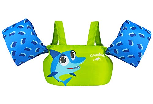 Gogokids Chaleco de Natación para Niños Niñas, Manguitos de Flotante Chaqueta de Entrenamiento para Nadar Aprendiendo Brazo Pecho Banda Flotadores Flotación Mangas Natación Entrenadores