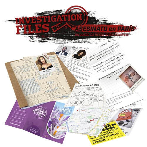 Goliath Juego Investigation Files: Asesinato en Paris. Un Juego de resolución Criminal (31290)