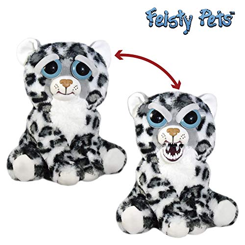 Goliath Toys Feisty Pets-Peluche Leopardo de las Nieves, color blanco/gris (32375) , color/modelo surtido