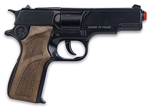 Gonher-Pistola policia Esposas, Color Negro, sin Talla (425/6)