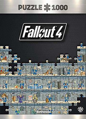 Good Loot Fallout 4 Perk Póster - Puzzle 1000 Piezas 68cm x 48cm | Incluye póster y Bolsa | Videojuego | Puzzle para Adultos y Adolescentes