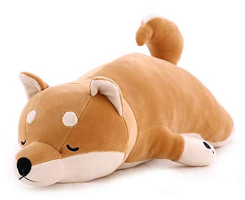 Good Night Shiba Inu Abrazando la Almohada Felpa Suave niños Dormir Comodidad cojín Juguetes, 30''