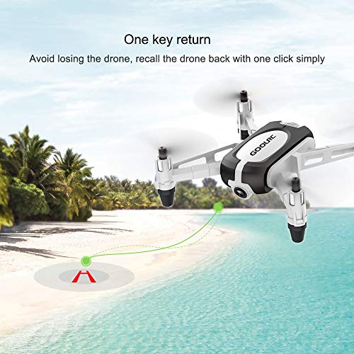 GoolRC T700 Mini Drone RC WiFi FPV 3D Flips Cámara 720P HD Camara Selfie Drone Quadcopter Altitude Hold G-Sensor 2 Baterías para Principiantes Niños