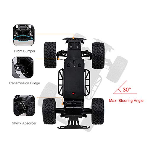 Goolsky KY-2011A RC Crawler 1/14 Pie Grande RC Off-Road Car 2.4G 2WD RC Truck Alta Velocidad Ligero RC Juguetes de Coche para niños Adultos RTR