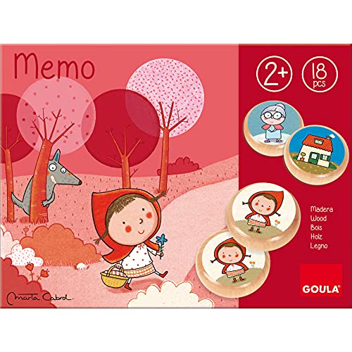 Goula- Memo Caperucita Roja - Juego educativo de memoria basado en el clásico cuento de la caperucita roja a partir de 2 años