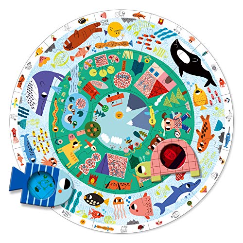 Goula- Puzzle XXL Discover Animals - Puzzle de carton de piezas grandes para niños a partir de 3 años