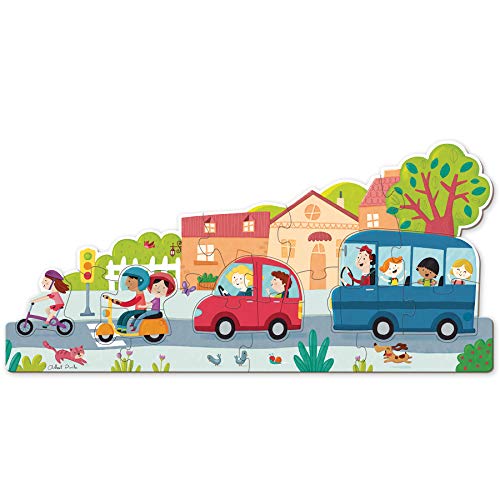 Goula- Vehiculos Puzzle XXL, Multicolor (453428)