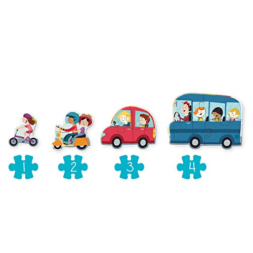 Goula- Vehiculos Puzzle XXL, Multicolor (453428)