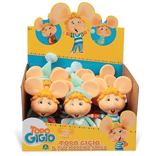 Grandi Giochi - Ratón GIGIO Plush 18 cm 3 Modelos Surtidos, 8056379106739