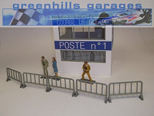 Greenhills Scalextric Slot Car Accessory Crowd Barriers x5 - 1:43 Scale MACC335