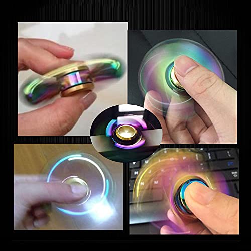 GRH Colorido Aleación de Zinc Metal Fidget Spinner Hand Spinner Metal Bearing Finger Spinner Alivia el estrés Juguetes para niños Regalos para Adultos