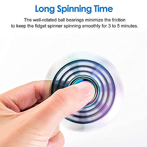 GRH Colorido Aleación de Zinc Metal Fidget Spinner Hand Spinner Metal Bearing Finger Spinner Alivia el estrés Juguetes para niños Regalos para Adultos