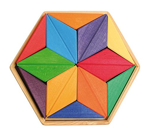 Grimms Spiel und Holz Design Puzzle Complementaria de la Estrella de la Cal Madera Grimm