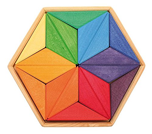 Grimms Spiel und Holz Design Puzzle Complementaria de la Estrella de la Cal Madera Grimm